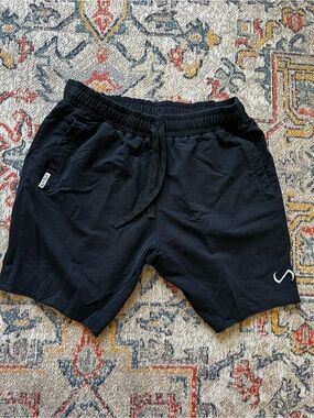 TLF Apparel Men's Black Athletic Drawstring Performance Shorts Size L